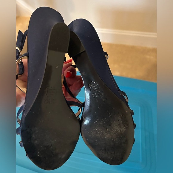 Nina Blue Heels with Sparkling Embellishments - Picture 4 of 7